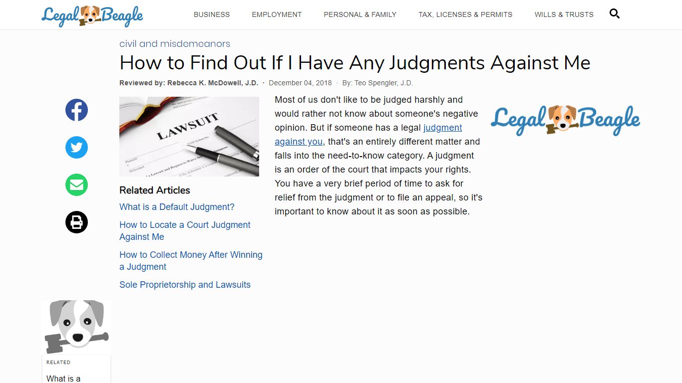 How to Find Out If I Have Any Judgments Against Me